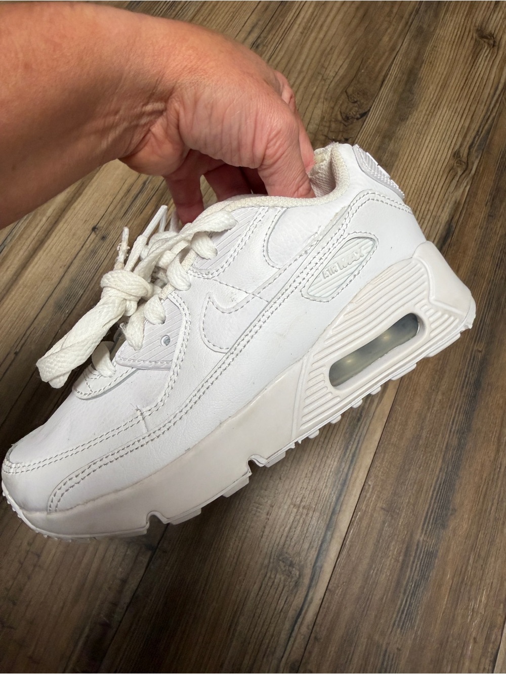 Nike Kids' White Air Max Sneakers 12C